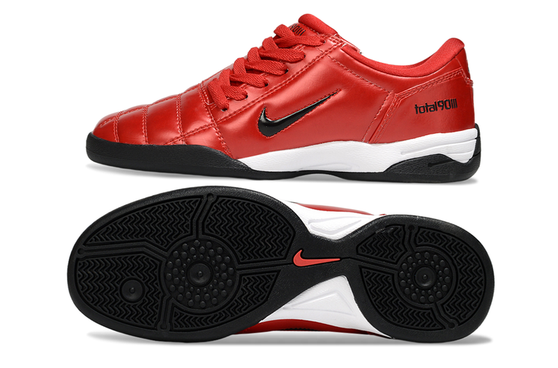 Total 90 'RED/BLACK' 2025 - INDOOR SOCCER CLEATS