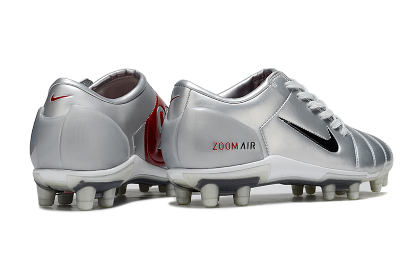 Nike Total 90 III T90 FG - FIRM GROUND Cleats - SILVER/RED