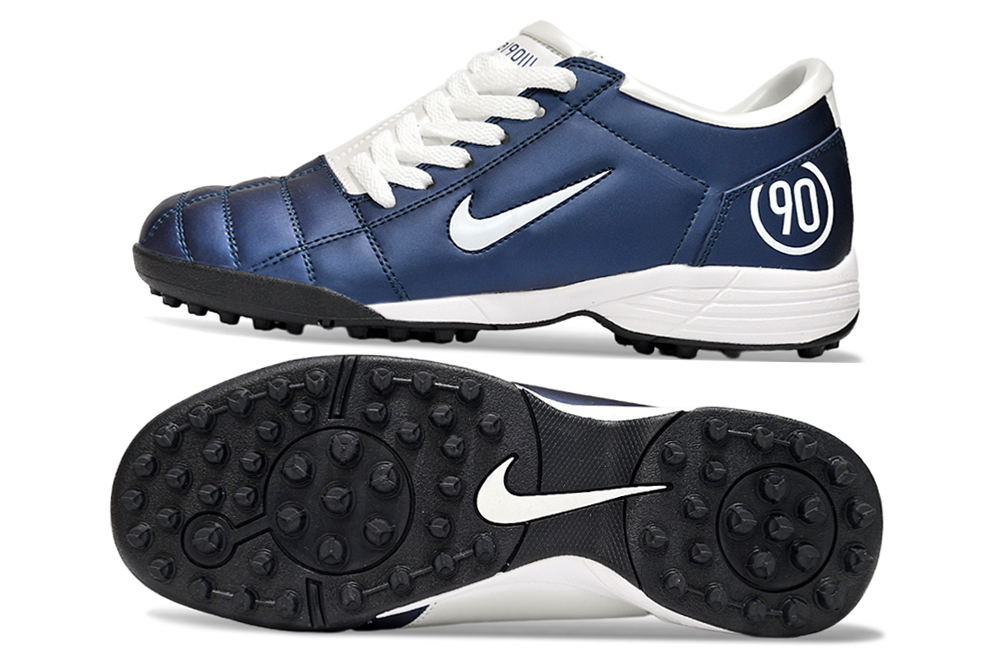Nike Total 90 III T90 TF Turf Soccer Cleats - White/Blue