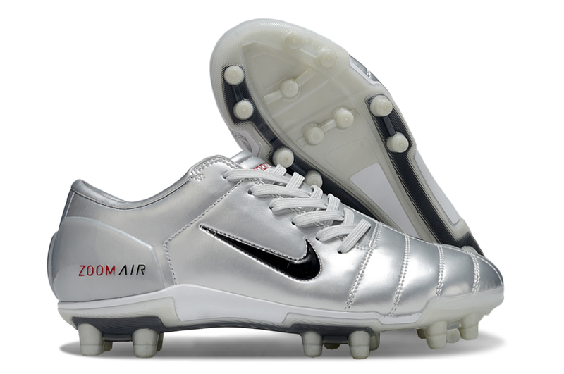 Nike Total 90 III T90 FG - FIRM GROUND Cleats - SILVER/RED