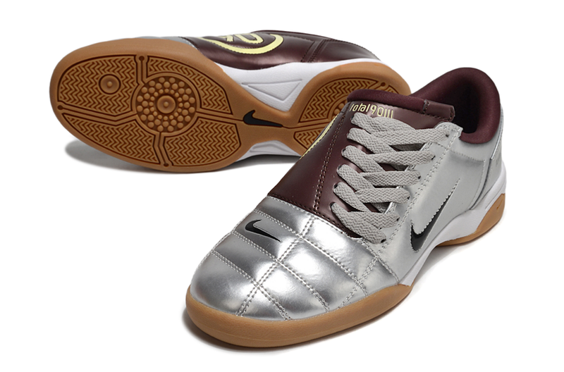 Total 90 'BORDEAUX/SILVER' 2025 - INDOOR SOCCER CLEATS