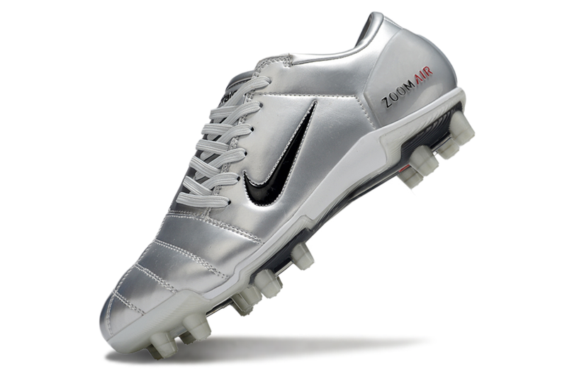 Nike Total 90 III T90 FG - FIRM GROUND Cleats - SILVER/RED