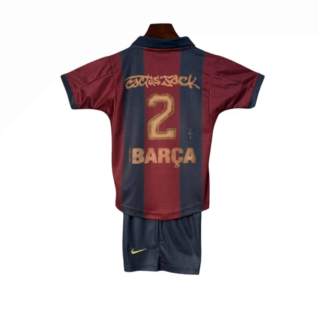 Conjunto Infantil Barcelona 25/26 - Edicion Travis Scott
