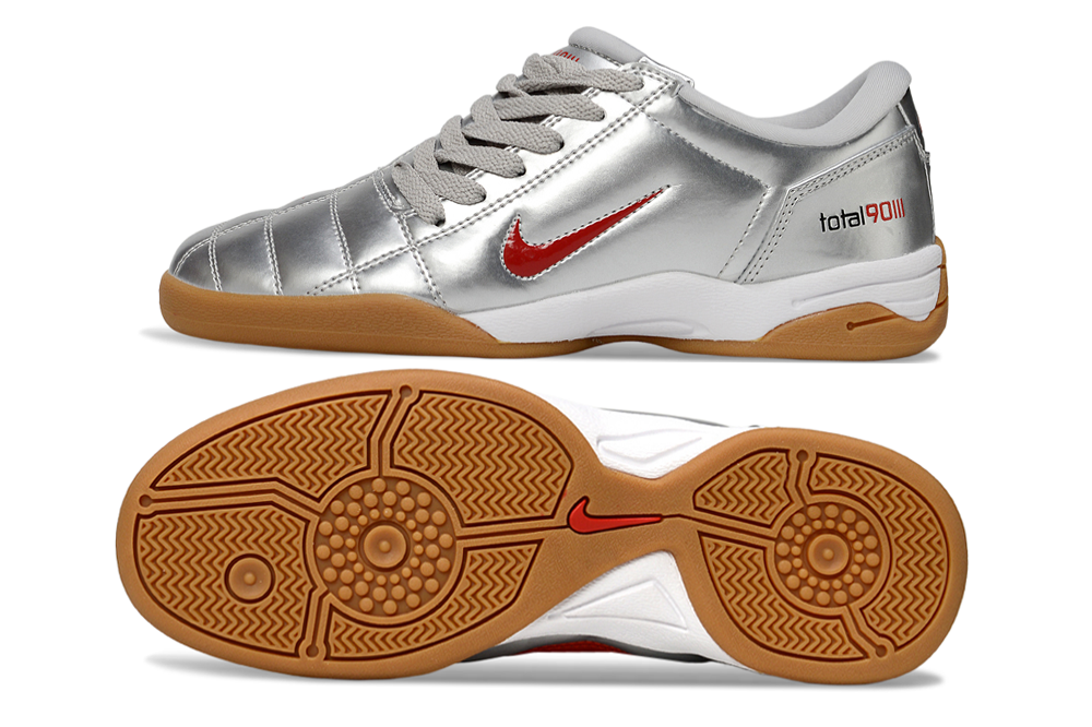 Total 90 'Metallic Silver Red' 2025 - INDOOR SOCCER CLEATS