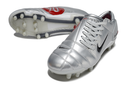 Nike Total 90 III T90 FG - FIRM GROUND Cleats - SILVER/RED