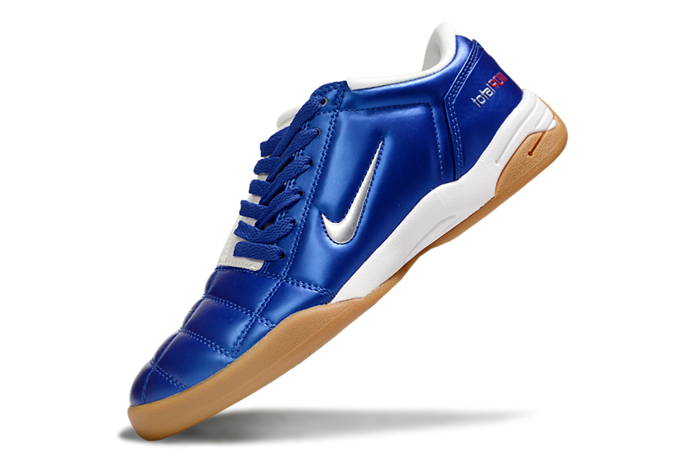 Total 90 'BLUE/WHITE' 2025 - INDOOR SOCCER CLEATS