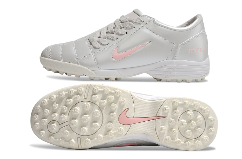 Nike Total 90 III T90 TF Turf Soccer Cleats - White/pink