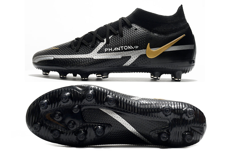 Nike Phantom GT2 Elite DF FG- Black/Gold/Silver