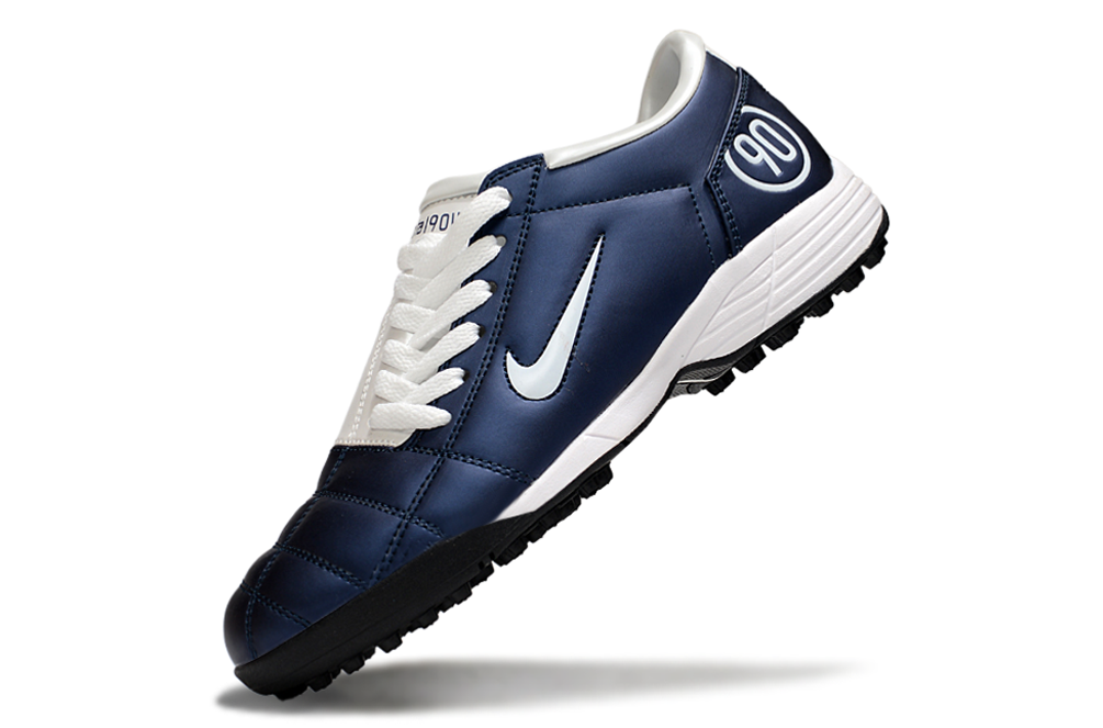 Nike Total 90 III T90 TF Turf Soccer Cleats - White/Blue