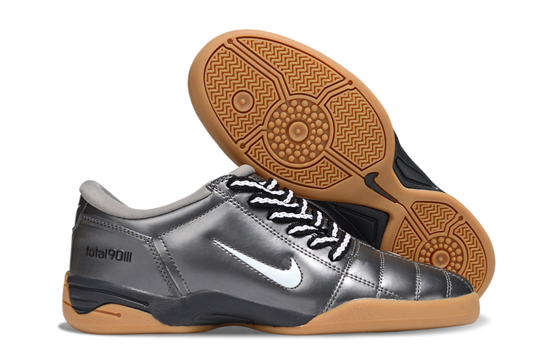 Total 90 'BLACK METALIC/BROWN' 2025 - INDOOR SOCCER CLEATS