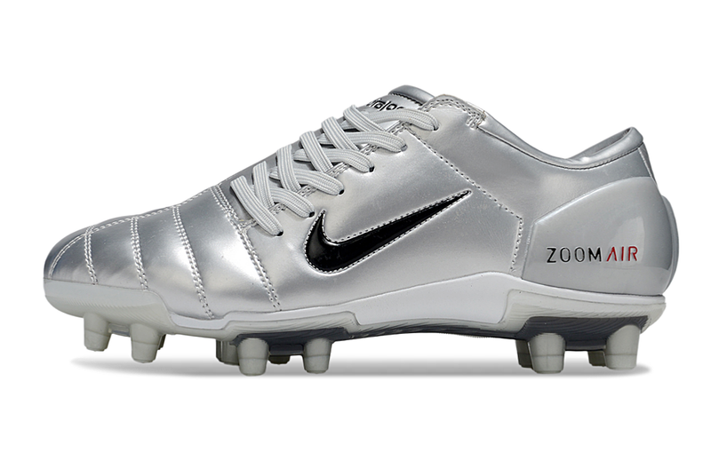 Nike Total 90 III T90 FG - FIRM GROUND Cleats - SILVER/RED