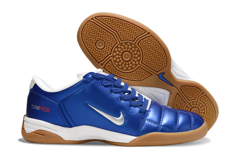 Total 90 'BLUE/WHITE' 2025 - INDOOR SOCCER CLEATS