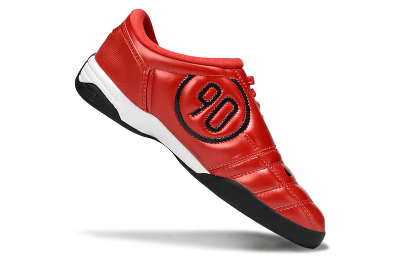 Total 90 'RED/BLACK' 2025 - INDOOR SOCCER CLEATS