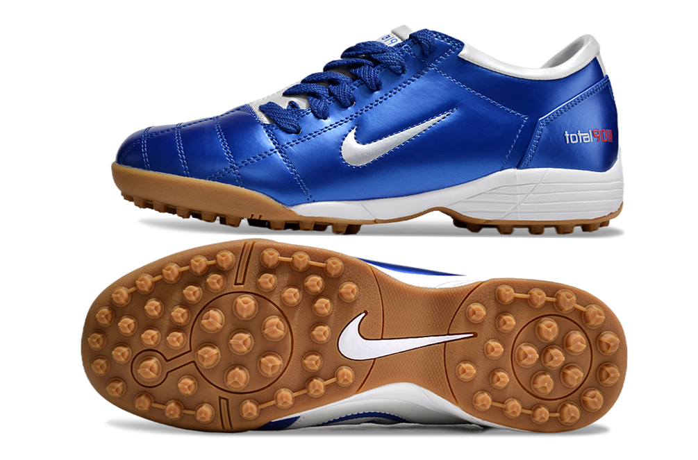 Nike Total 90 III T90 TF Turf Soccer Cleats - Blue/White/Silver