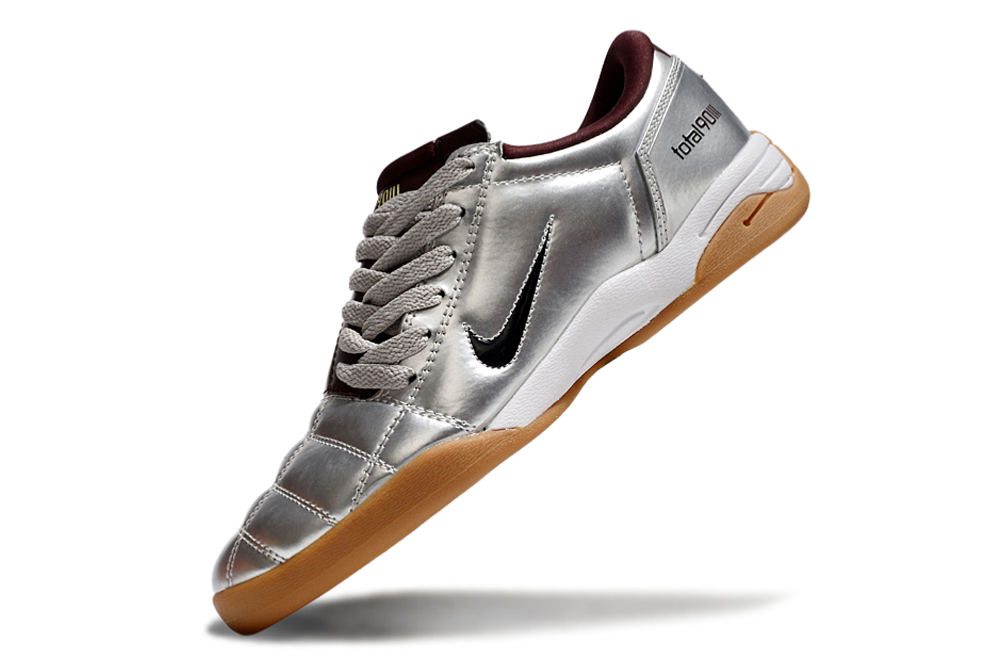 Total 90 'BORDEAUX/SILVER' 2025 - INDOOR SOCCER CLEATS