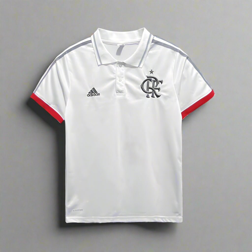 FLAMENGO ADIDAS POLO WHITE 2023/24