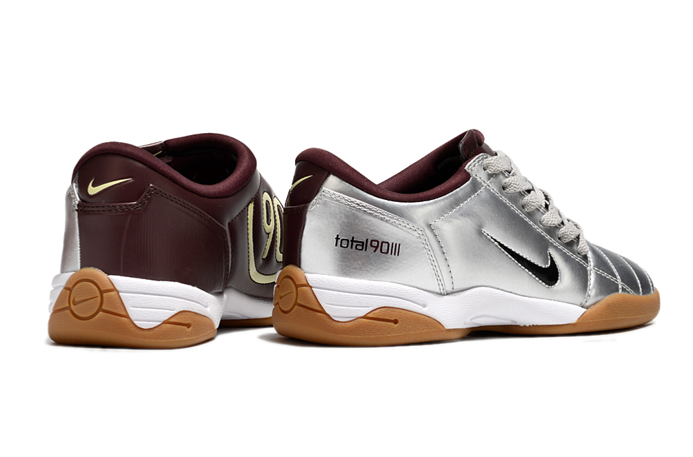 Total 90 'BORDEAUX/SILVER' 2025 - INDOOR SOCCER CLEATS