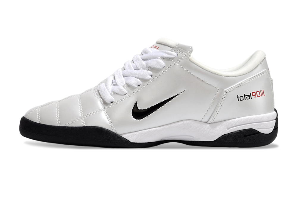 Total 90 'WHITE/RED' 2025 - INDOOR SOCCER CLEATS