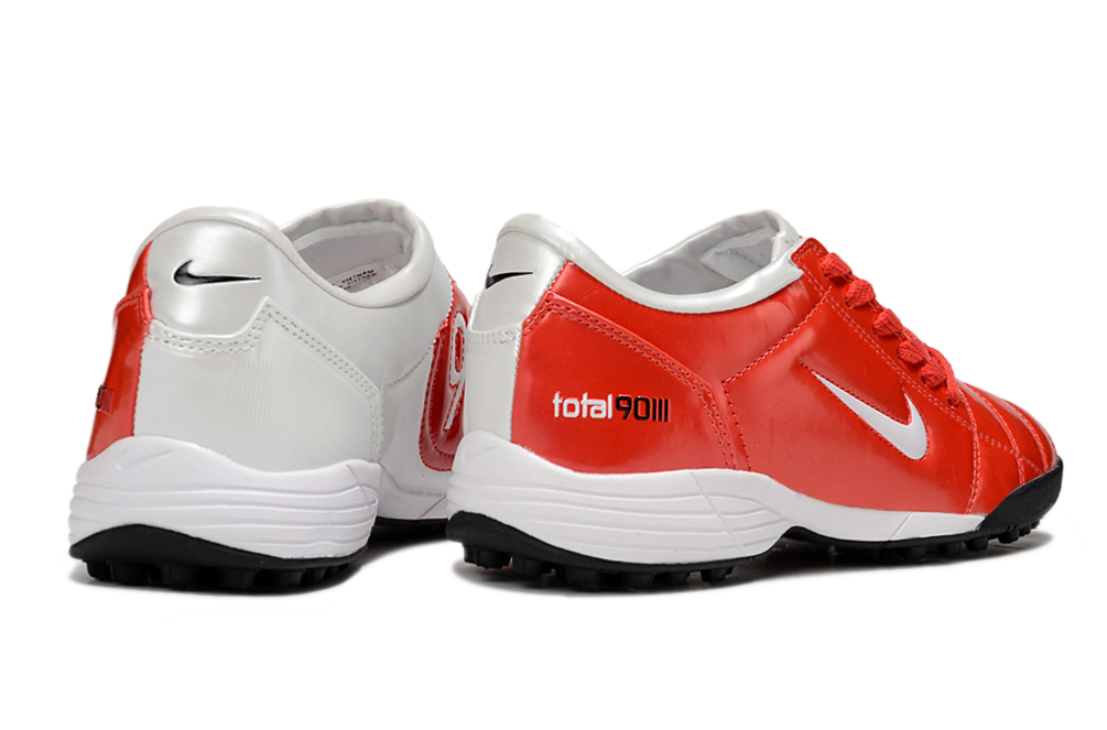 Nike Total 90 III T90 TF Turf Soccer Cleats - White/Red