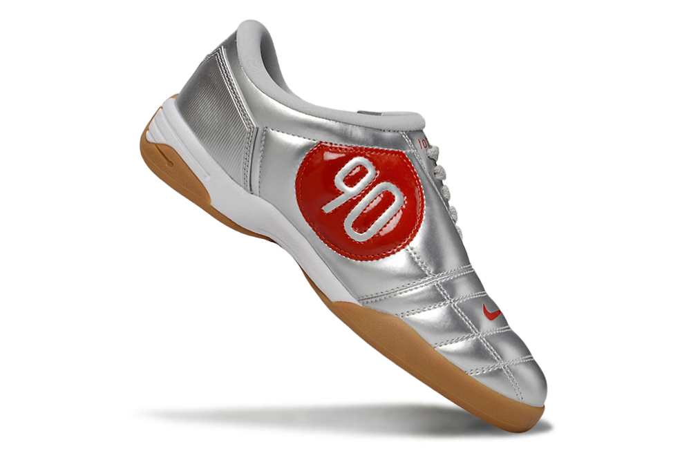 Total 90 'Metallic Silver Red' 2025 - INDOOR SOCCER CLEATS