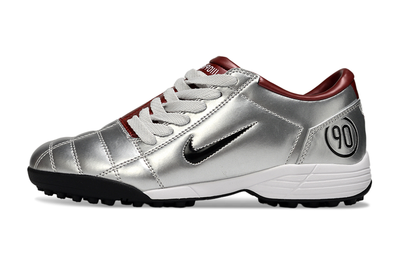 Nike Total 90 III T90 TF Turf Soccer Cleats - Silver/Red