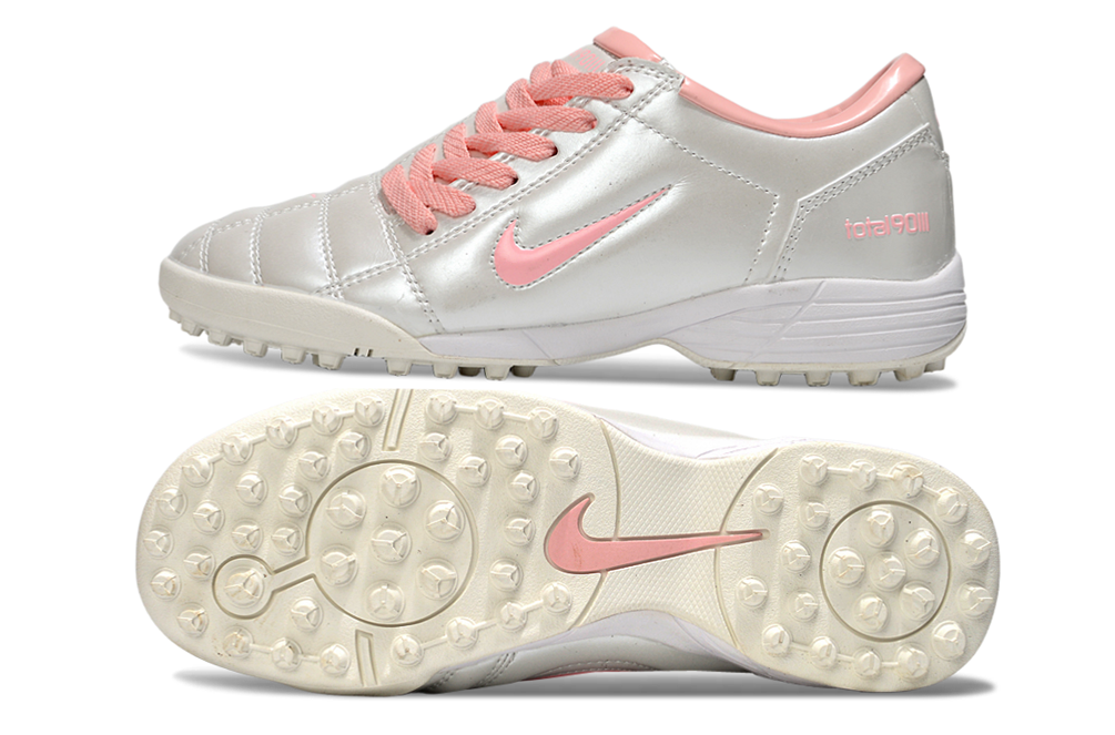 Nike Total 90 III T90 TF Turf Soccer Cleats - White/Pink