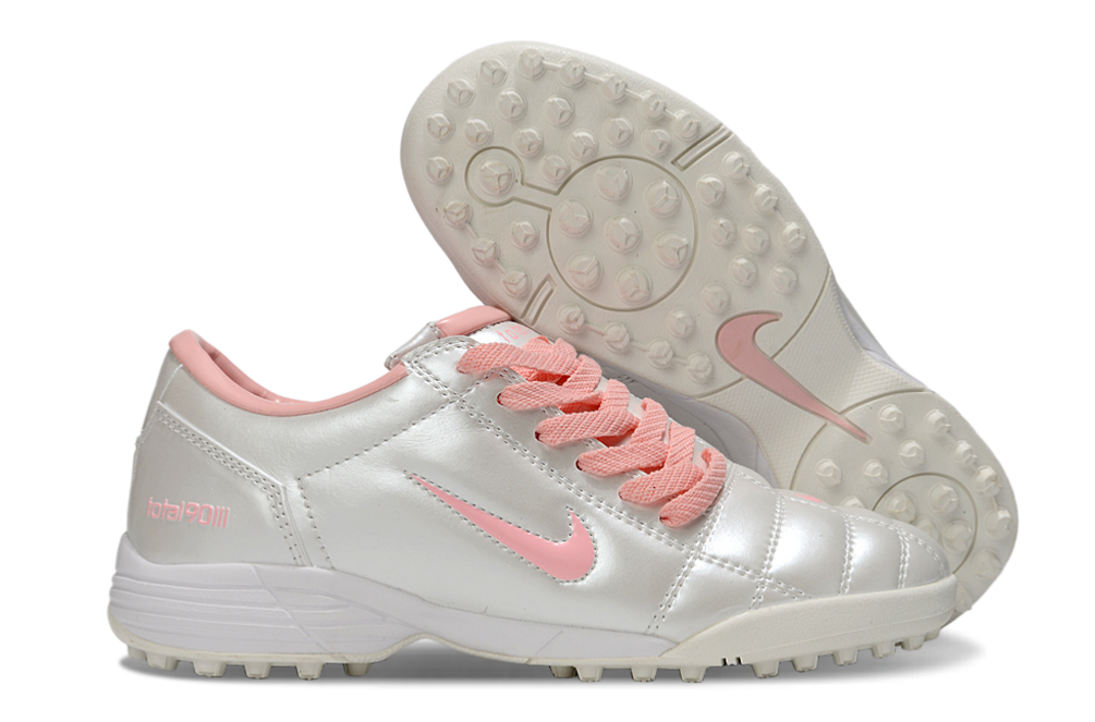 Nike Total 90 III T90 TF Turf Soccer Cleats - White/Pink